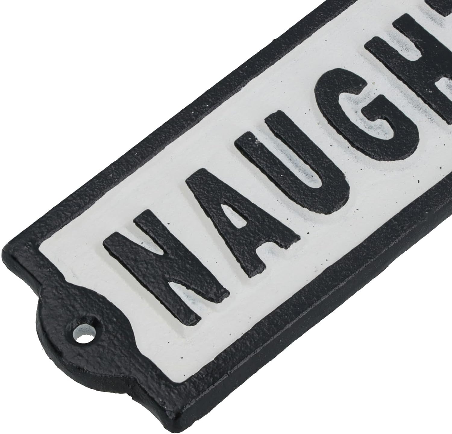 Naughty Corner Cast Iron Sign Plaque Wall Door Fence Gate Post House Garden