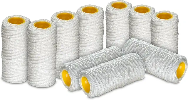 Cartuccia Filtrante Acqua 5 Pollici 50 Micron - 10 Pezzi per Impianti Domestici