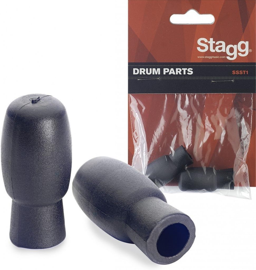 Stagg 19200 Drum Silent Rubber Stick Tip (Pack of 2)