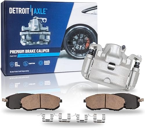 Detroit Axle - Kit de freno delantero para Nissan Altima Sentra 07-10, repuesto de pastillas de freno de cerámica de freno de disco 2007 2008 2009