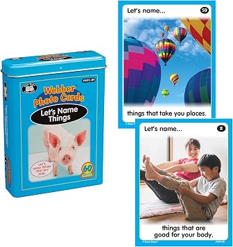 Super Duper Publications | Webber Photo Cards Lets Name Things | Flashcards - Naming, Semantic Mapping, and Categorization | Educational Learning Materials for Children