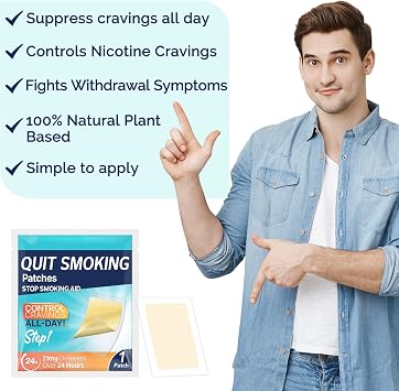 21mg Quit Smoking Patches, Stop Smoking Aid Patches, Helping Quit Patch, Transdermal System Patch to Help Quit Smoking, 30 Count Easy and Effective Help to Quit That Work (Step 1-21mg)