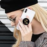 (6 Pack) Cell Phone Grip,Mobile Phone Finger Foldable Holder Stand for Smartphones and Tablets - Bleack Pink