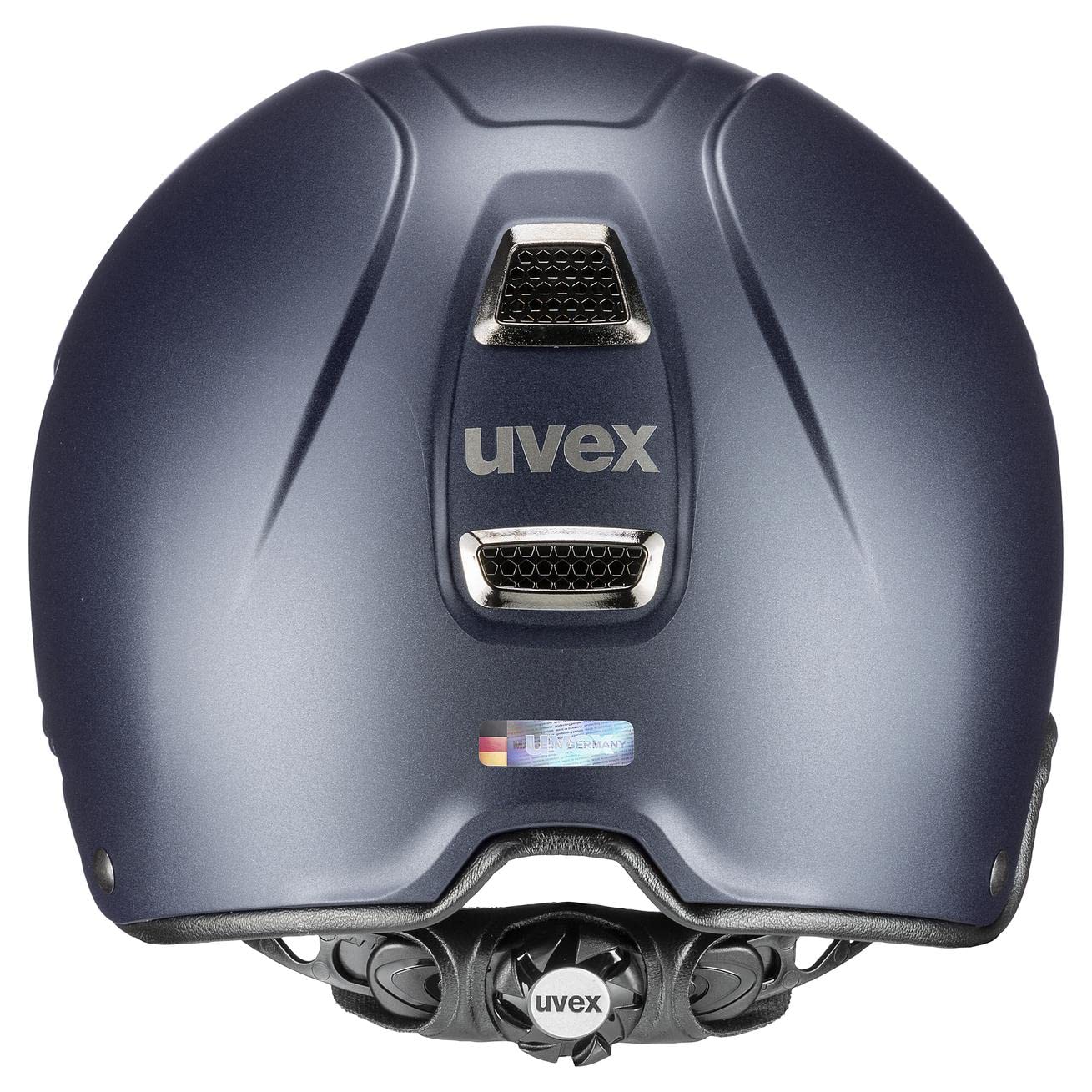 uvex perfexxion II grace, casco de equitación robusto unisex, ajuste de talla individualizado, ventilación óptima, navy matt, 55-58 cm