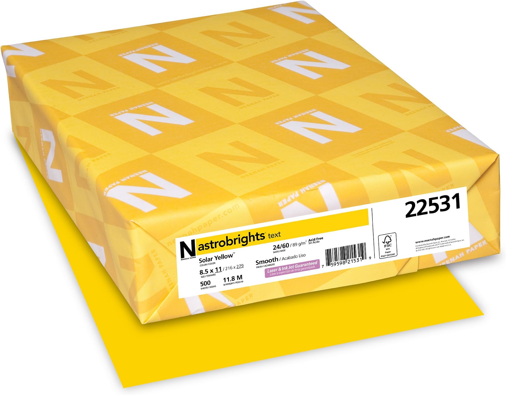 Astrobrights Colored Paper, Solar Yellow