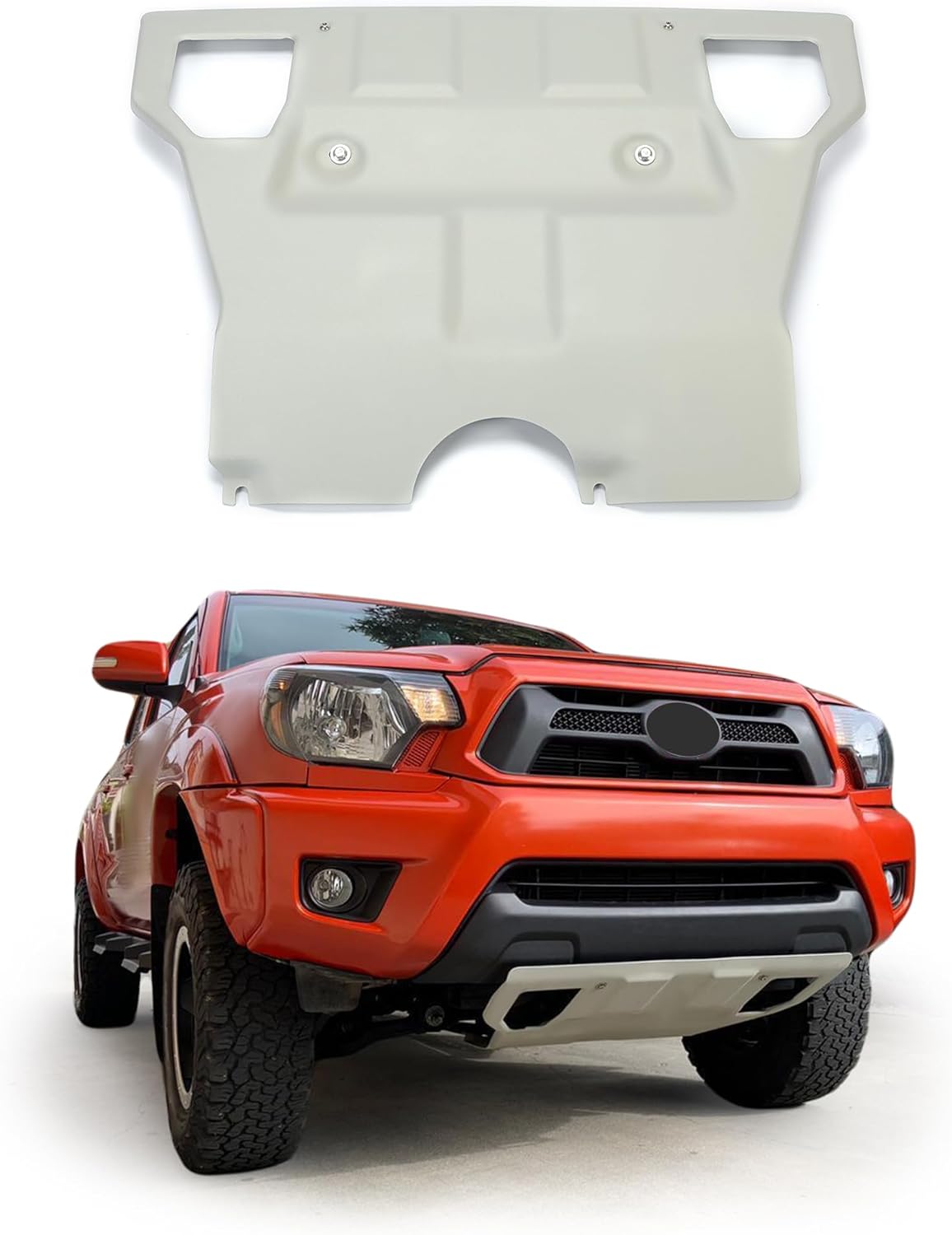 ECOTRIC Front Skid Plate Compatible with 2005-2015 Toyota Tacoma 2.7L 4.0L Engine Splash Shield Under Tray Skid Plate Replace for PT212-35075