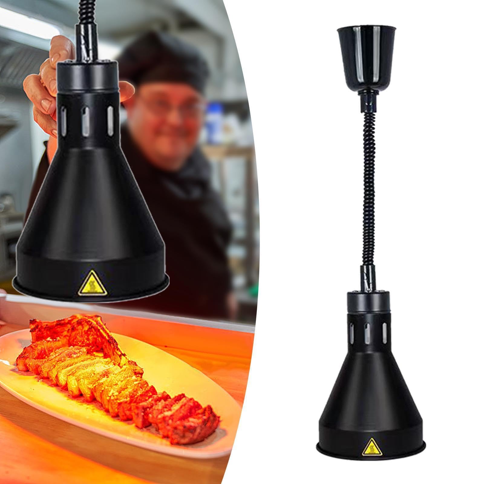 Lampada riscaldante telescopica per alimenti regolabile, lunga, per | buffet, mantiene i piatti caldi e pronti da servire. Lampada riscaldante per