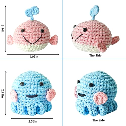 Miniatura 5 de LINZHEAXY Kit de ganchillo para principiantes, kit de ganchillo para principiantes para adultos y niños, juego completo de ganchillo para