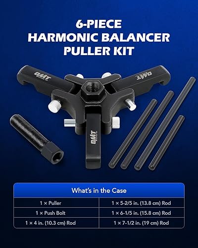 Miniatura 2 de Orion Motor Tech Kit de extractor de equilibrador armónico, juego de extractores de 3 mandíbulas ajustables para quitar amortiguadores armónicos y