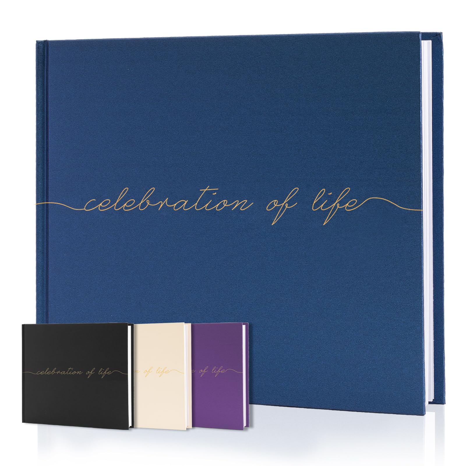 Funeral Guest Book for Celebration of Life, in Loving Memory Sign in Book