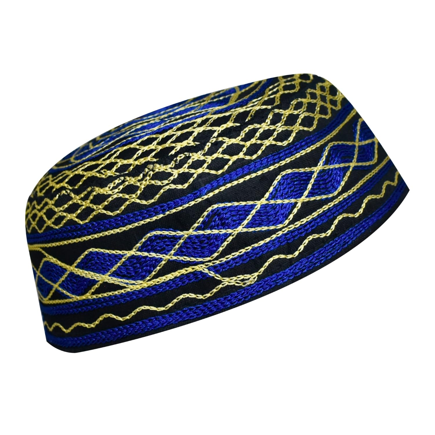 bonballoonKufi Hat Men koofi Topi Embroidery Kofi Tupi Skull Cap Muslim Islam Mens Taqiya Beanie Islamic Arabic Muslim Egypt Prayer Handmade Hats Caps Gifts Moslim Gift