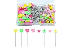 200 Piece Pine Pentagram & Bear Head Pins for Crafting