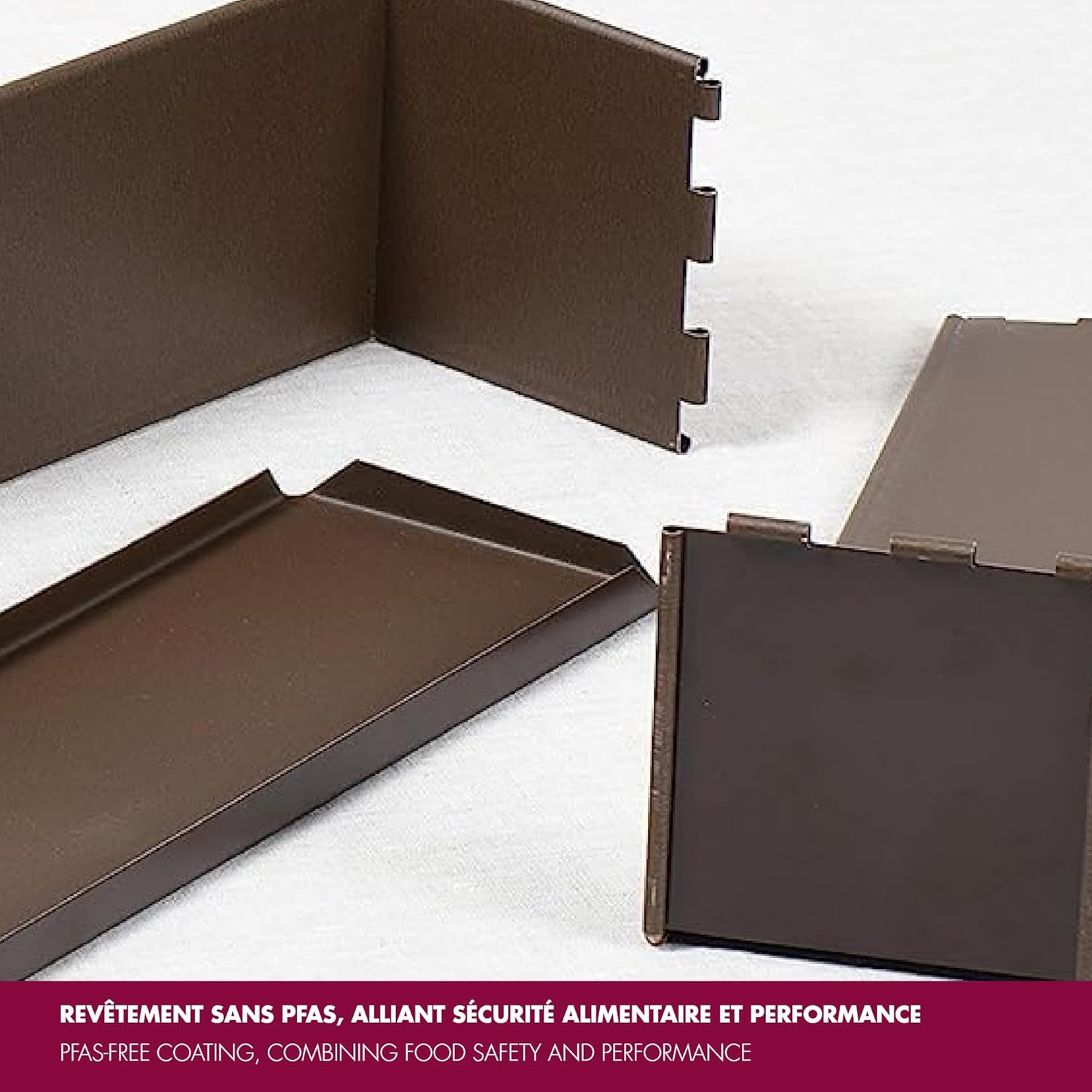 GOBEL - Non-Stick Springform Pâté and Long Loaf Pan - Removable Bottom - 13 7/8" x 3 1/8" x 3 1/8" - Made in France