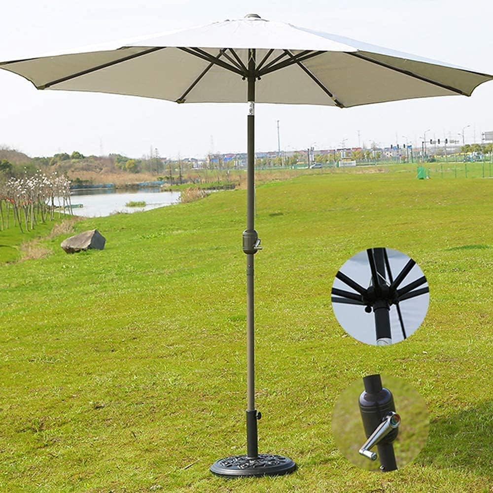 Parasol 2.7 M Patio Umbrella, Adjustable Crank Handle, Bold Main Pole for Garden, Terrace, Pools,Outdoor Market Umbrella Beach Umbrella Parasols