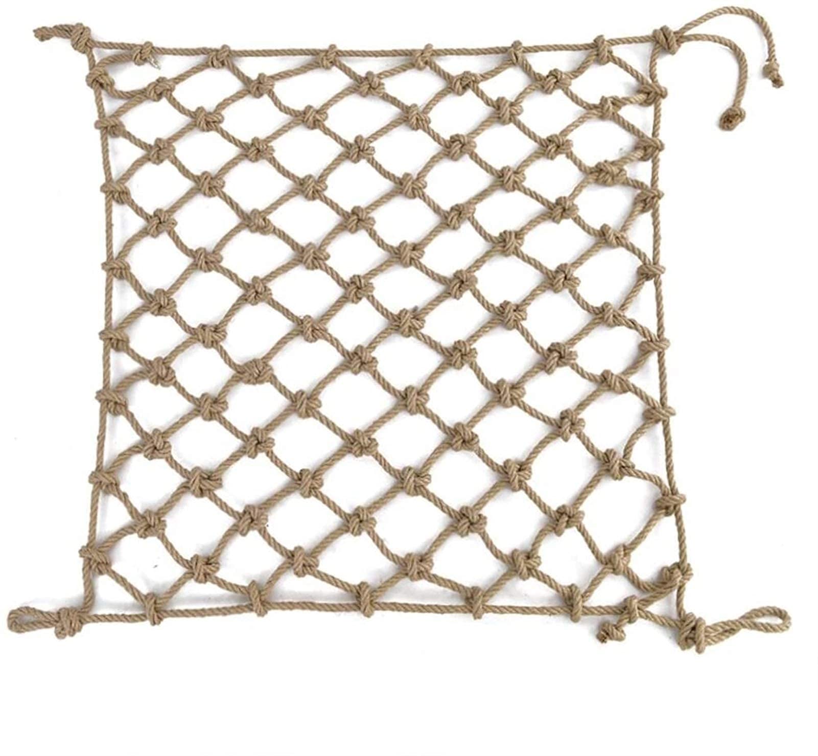 Seilnetz, strapazierfähiges Outdoor-Geländer, Hanfseil, Frachtnetz, Kinderspielplatz, Kletternetz, Treppenzaun, Kinderschaukel, Hängematte, Sicherheitsnetz, Kletternetz für Kinder im Freien