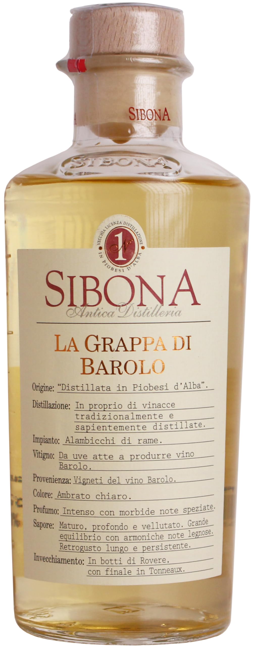 Distilleria Sibona Grappa Sibona Barolo - 500 ml