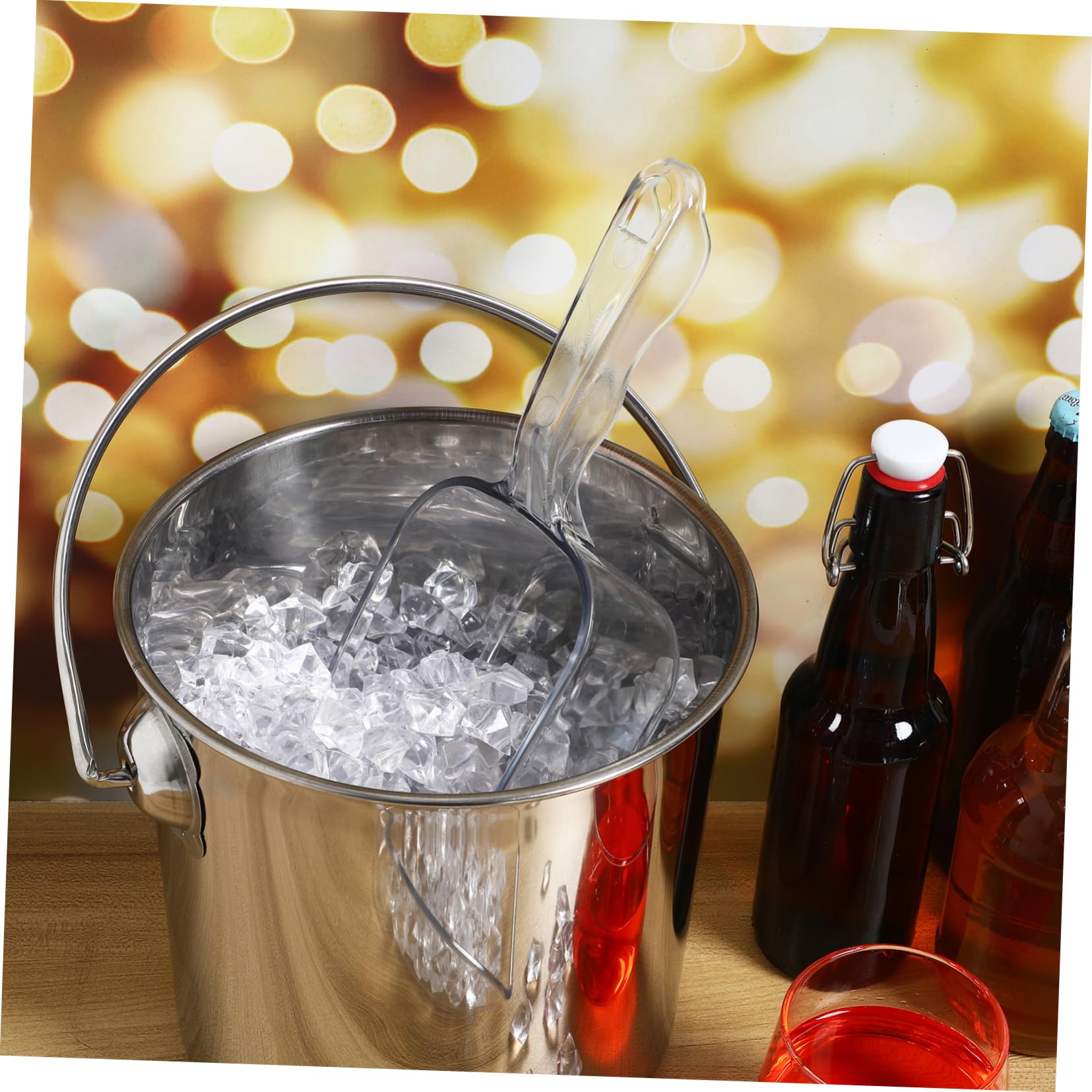 PRETYZOOM 10 Stk Eislöffel Essensschaufeln Süßigkeiten Kugeln Eisschaufeln Servierschaufeln Food-scooper Schaufel Für Tiernahrung Gewürzschaufel Transparent Plastik Wiederverwendbar
