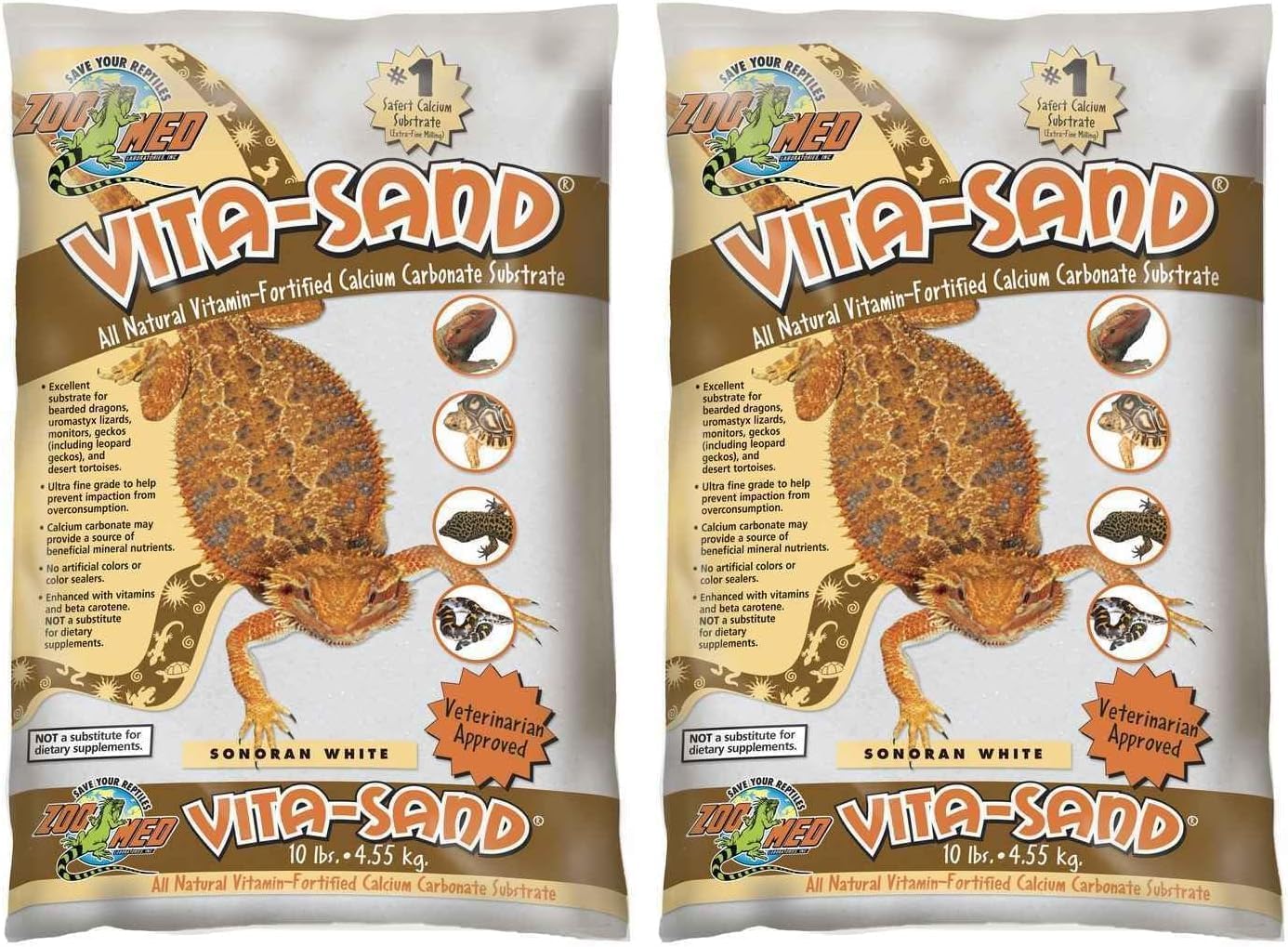 Zoo Med Vita-Sand in Sonoran White (Pack of 2)