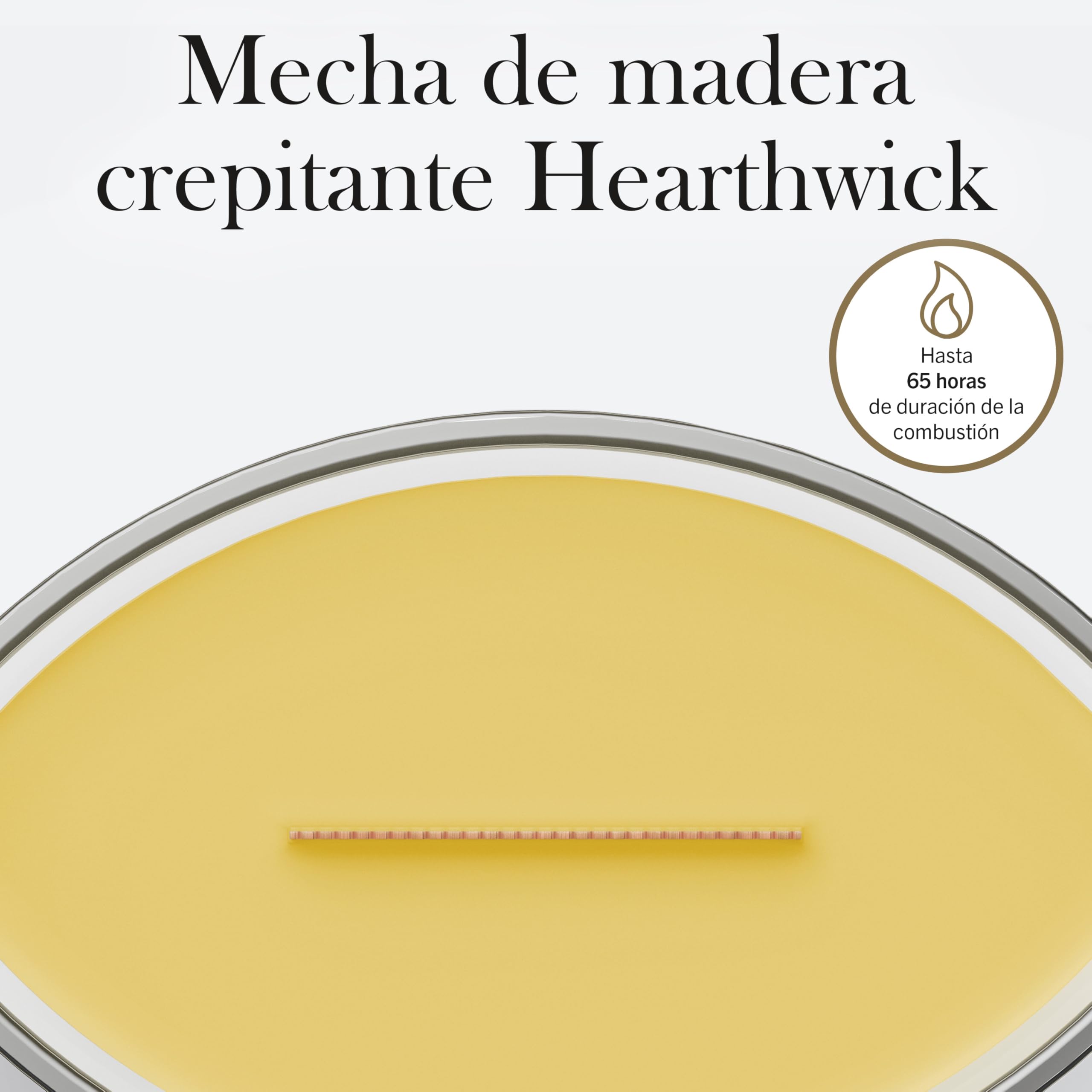 WoodWick | Vela Elíptica | Orquídea Solar | Gran regalo para mujeres