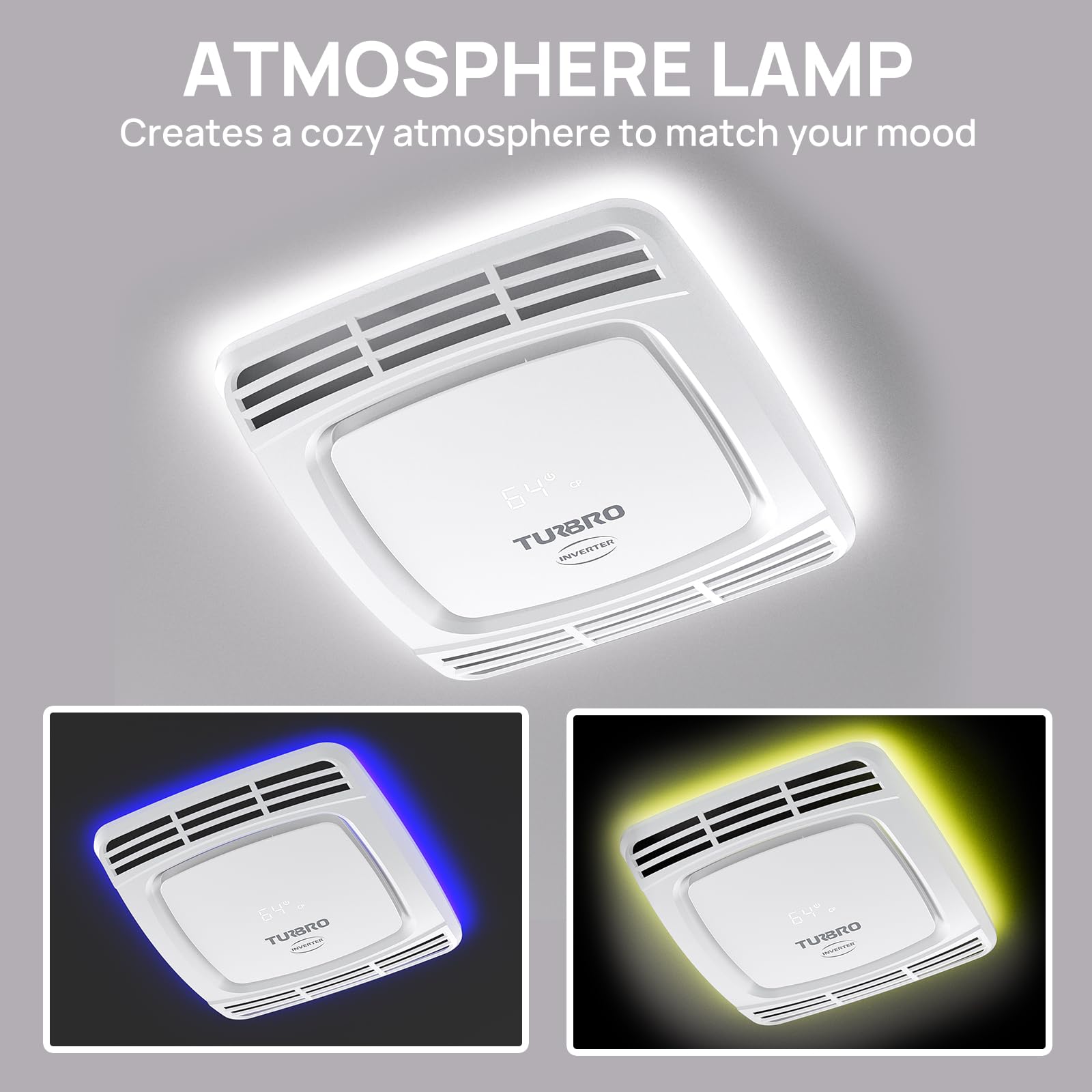 TURBRO Inverter 13 5K BTU RV Air Conditioner with Cooling and Heat Pump Non-Ducted Low-Profile Rooftop Unit Quiet — view 6