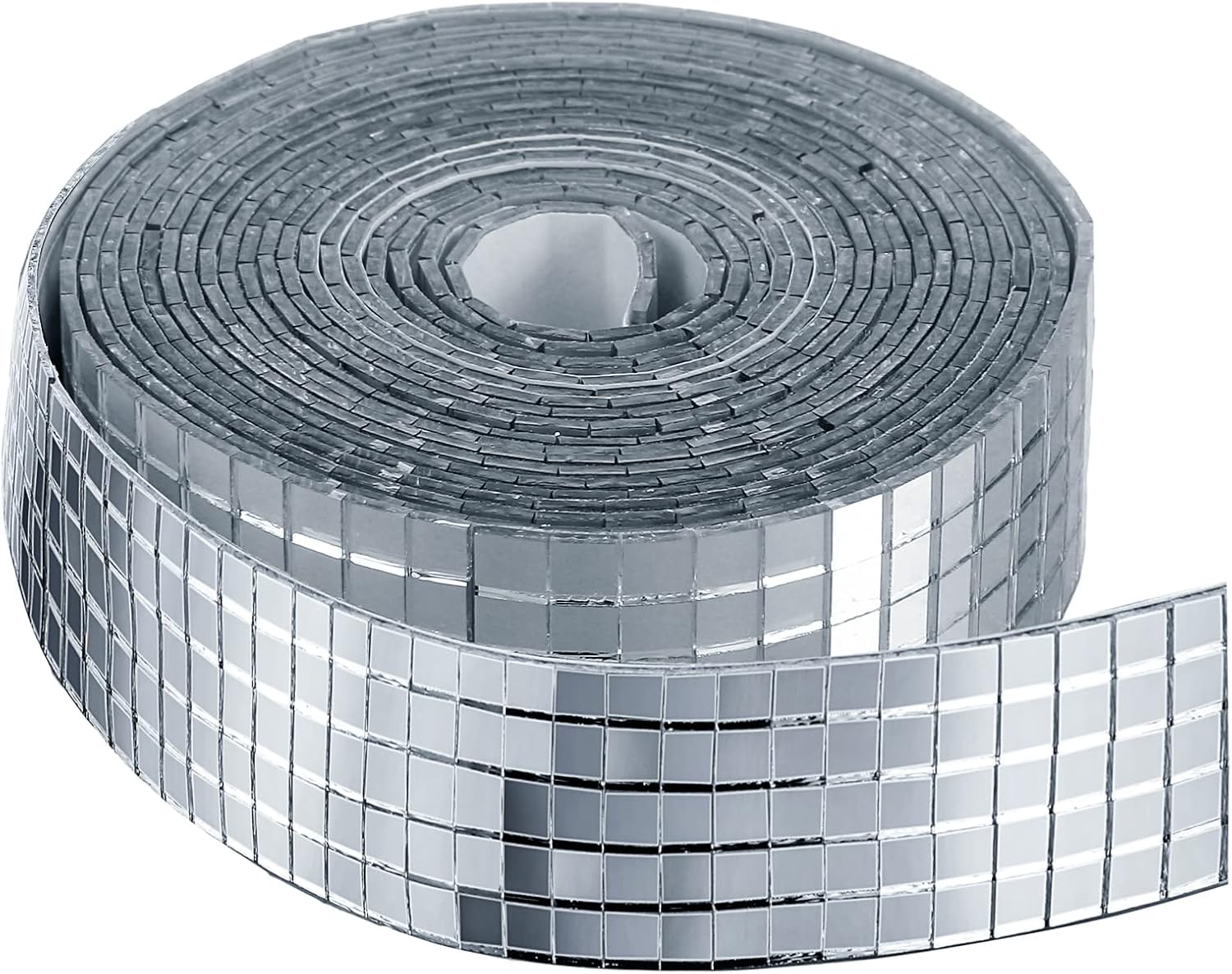 SATINIOR 3000 Pcs Disco Ball Mirror Tiles Self Adhesive for Crafts 5 x 5 mm Small Disco Tape Ball Stickers Square Mosaic Tiles Mirror Pieces for DIY Craft Party Decor - Image 8
