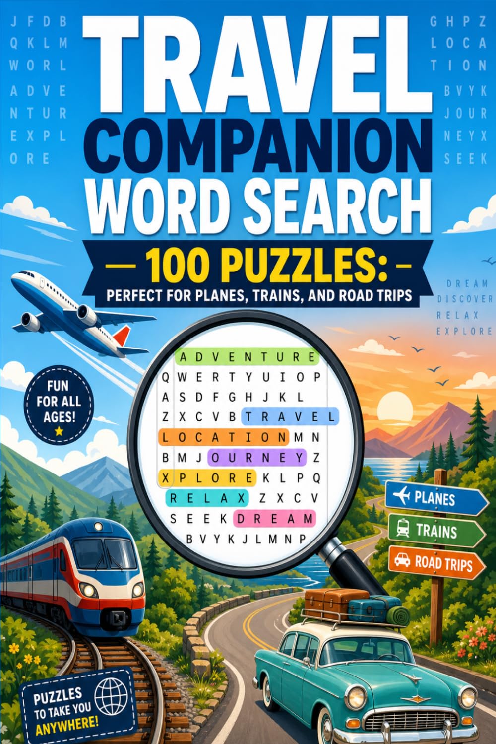 Travel Companion Word Search: Perfect for Planes Trains and Road Trips