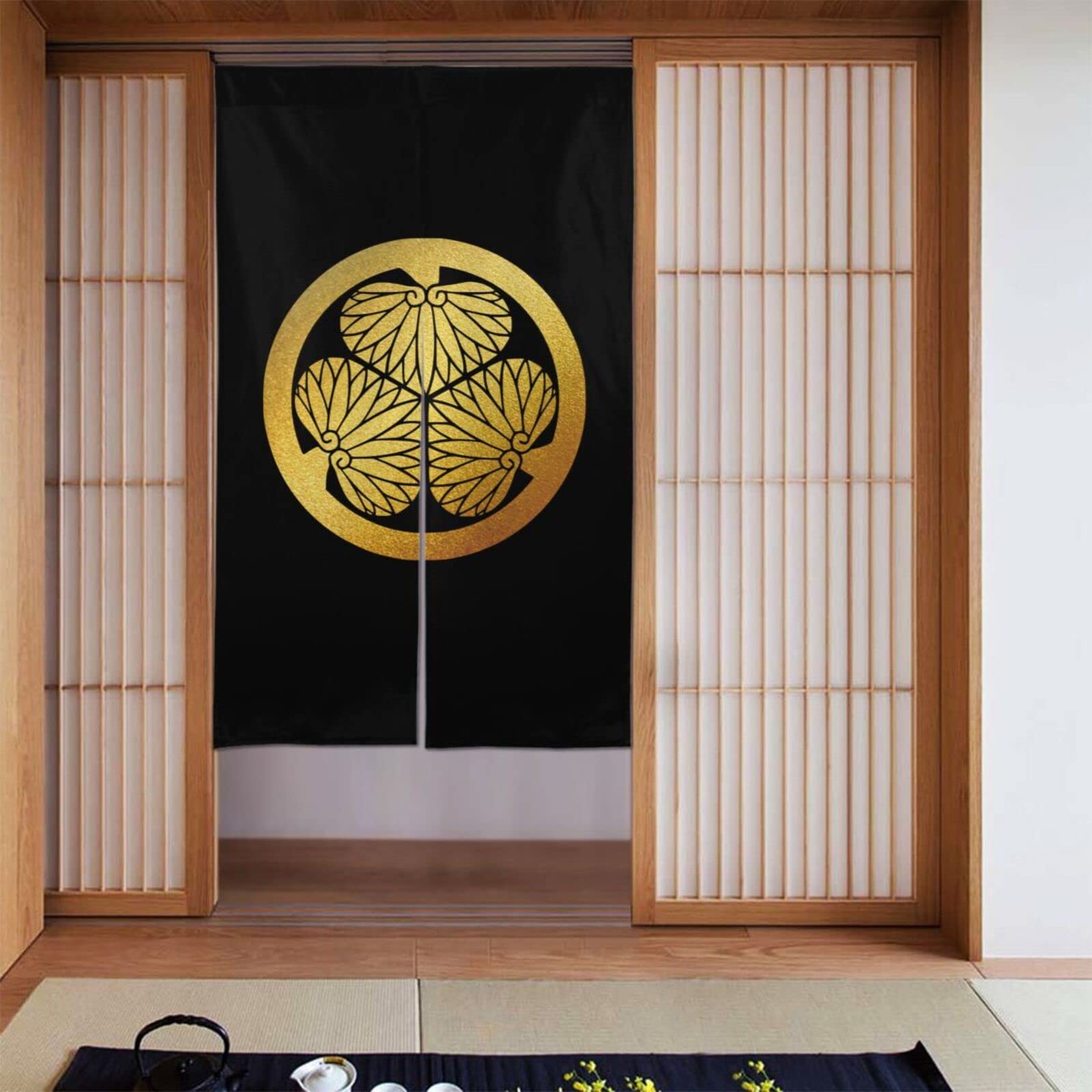 【大正時代】希少レア大黒様のれん Amazon｜のれん 目隠し ロング 暖簾 戦国武将 徳川家康 家紋 家徽 和風