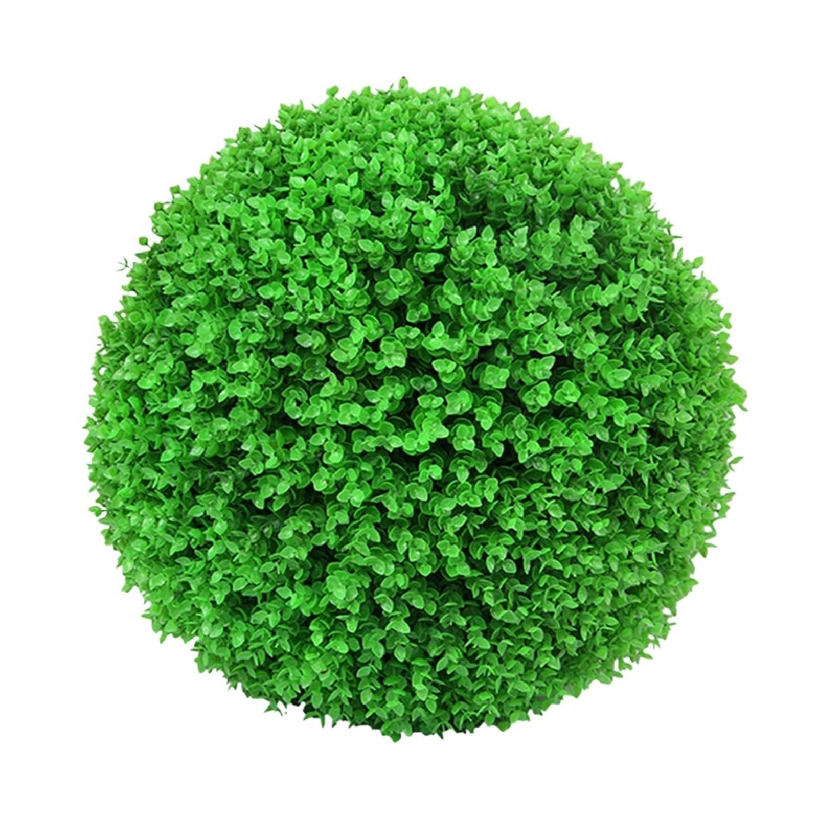 Zymjzbetic Artificial Topiary Balls Artificial Grasses Balls Indoor or Outdoor Elegant Realistic Appearance Topiary Ball(Green 30cm)
