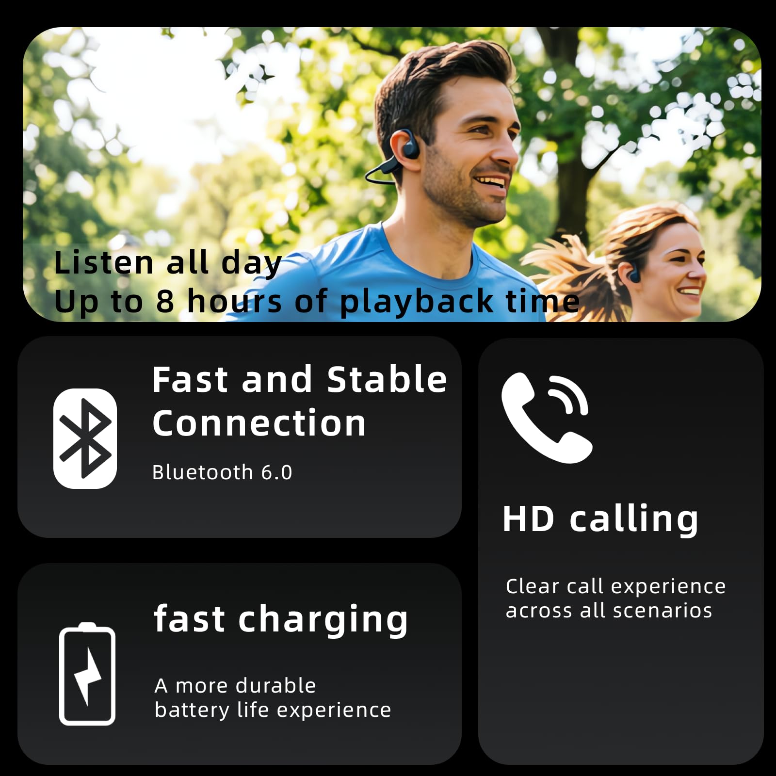 Auriculares de conducción ósea de natación, Bluetooth 5.3, auriculares inalámbricos de oreja abierta con micrófono, 32 GB MP3, hasta 15 horas de reproducción, auriculares impermeables IP68 para correr