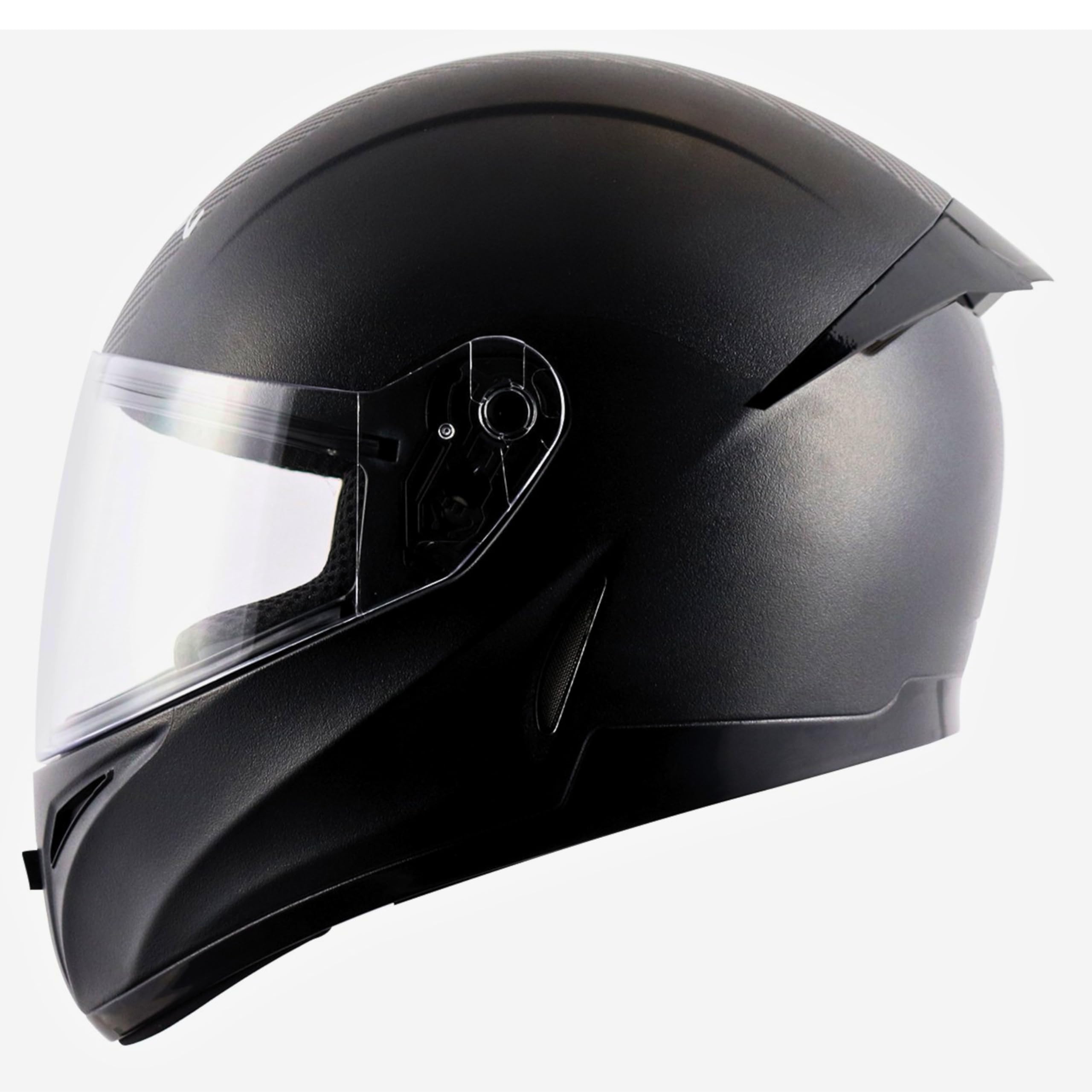 Vega Cliff Full Face Helmet for Men & Women, Premium Safety Riding Helmet with Comfortable Fit – Black, L-image-44