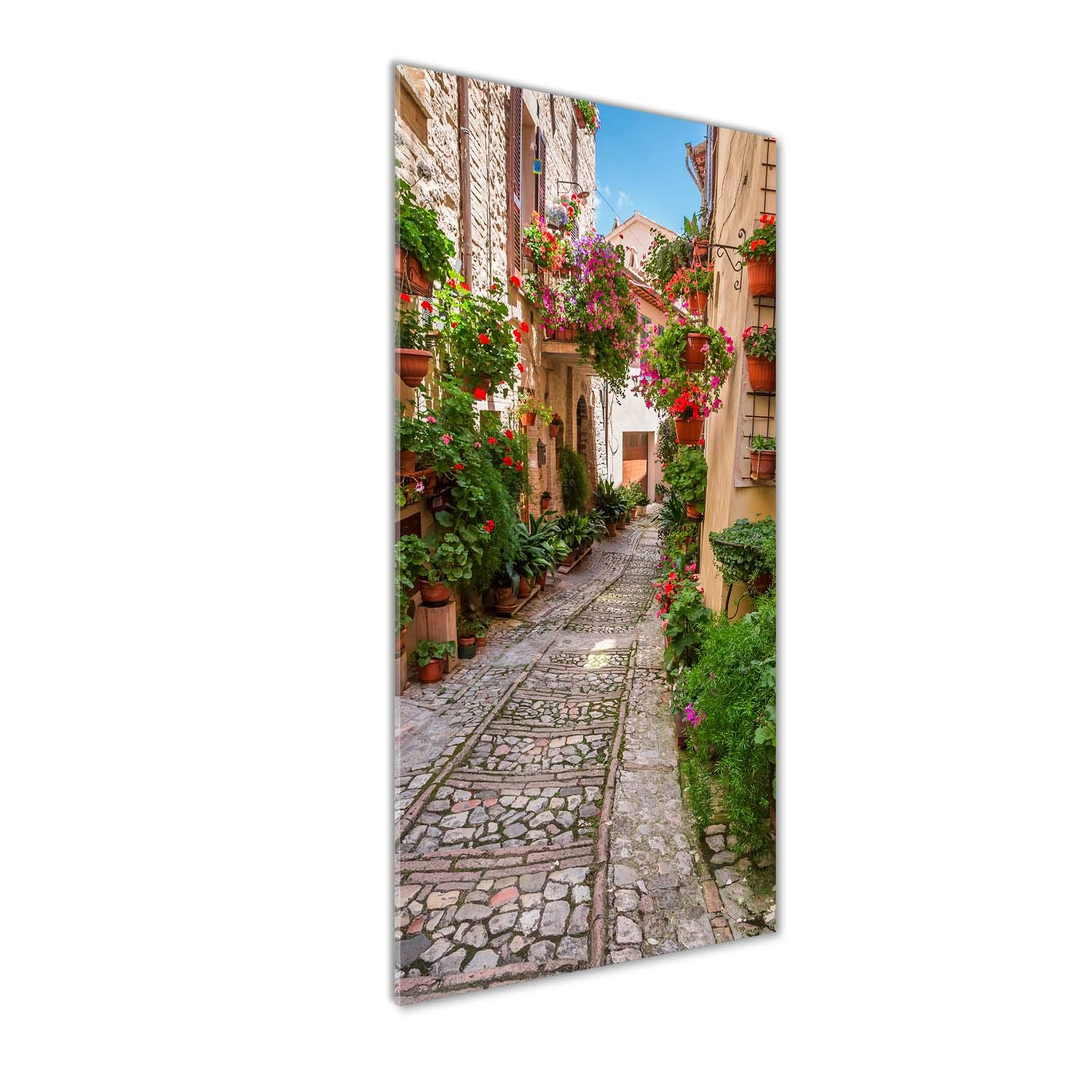 Impression sur verre acrylique 50x125 cm Tulup - Tableau mural vert architecture d'Italie