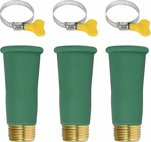 Paquete de 3 Adaptador de manguera de silicona con conexiones de fugas de fijación de abrazadera, adaptador de grifo de fregadero dañado o sin