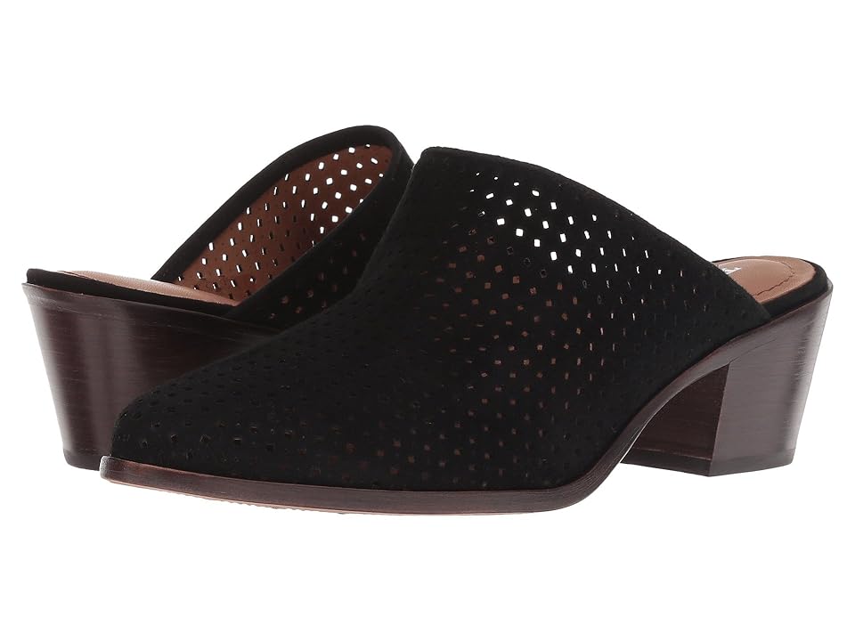 

Trask Teresa Perf (Black Italian Kid Suede) Women's Slip on Shoes