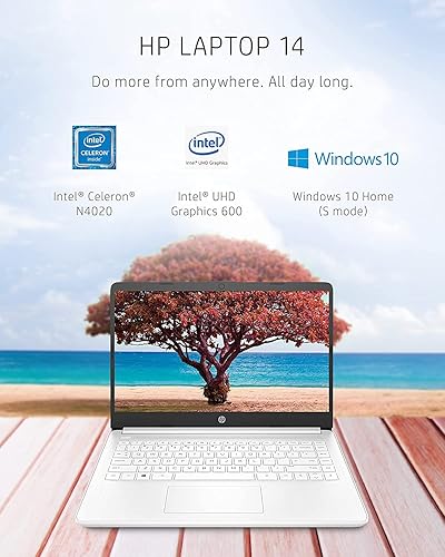 Miniatura 3 de HP Laptop con pantalla táctil de 14 pulgadas, 4 GB de RAM, 128 GB de almacenamiento (64 GB eMMC+tarjeta de 64 GB), Intel Celeron N4020, Intel UHD