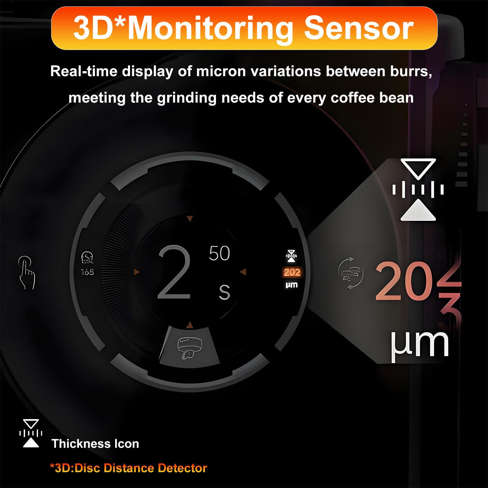 Molinillo de café automático Comercial, Capacidad de 1000 g, para Espresso, Velocidad de 1350-1450 RPM, eficiencia de molienda de 7-10 g/s, para cafeterías y postres.