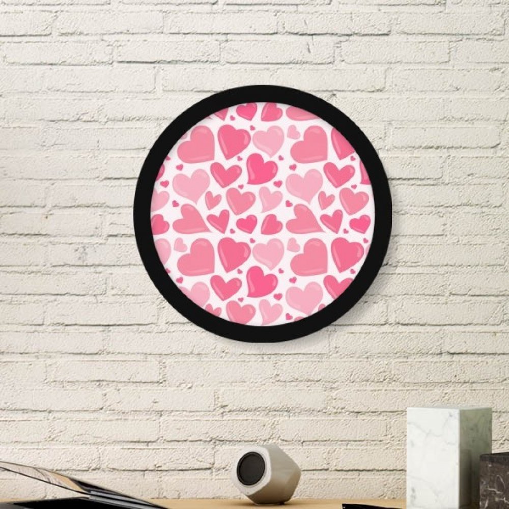 Peinture ronde coeurs Saint-Valentin pour sticker mural salon