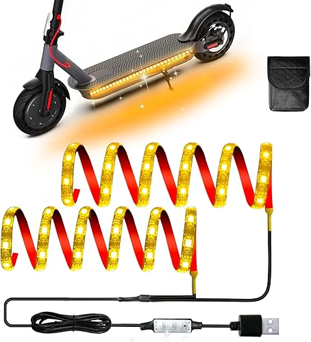 Miniatura 10 de Keiurot Led Lights for Scooter Night Riding Electric Scooter LED Strip Light Led Light Strips 5V Flashing Mode for Outdoor Azul,Verde,Rosado,Rojo