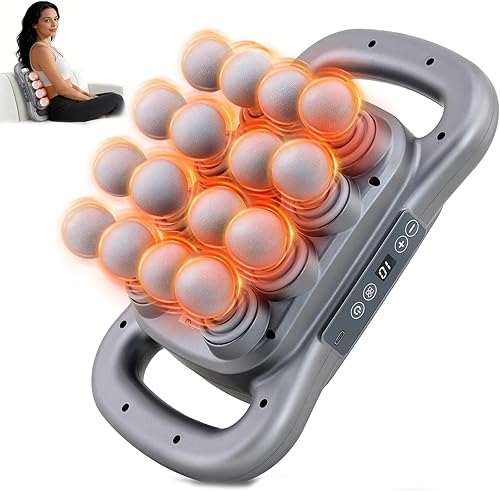 Novotechcal 16-Head Massage Gun Set, Deep Tissue Percussion Massager with 9 Mode