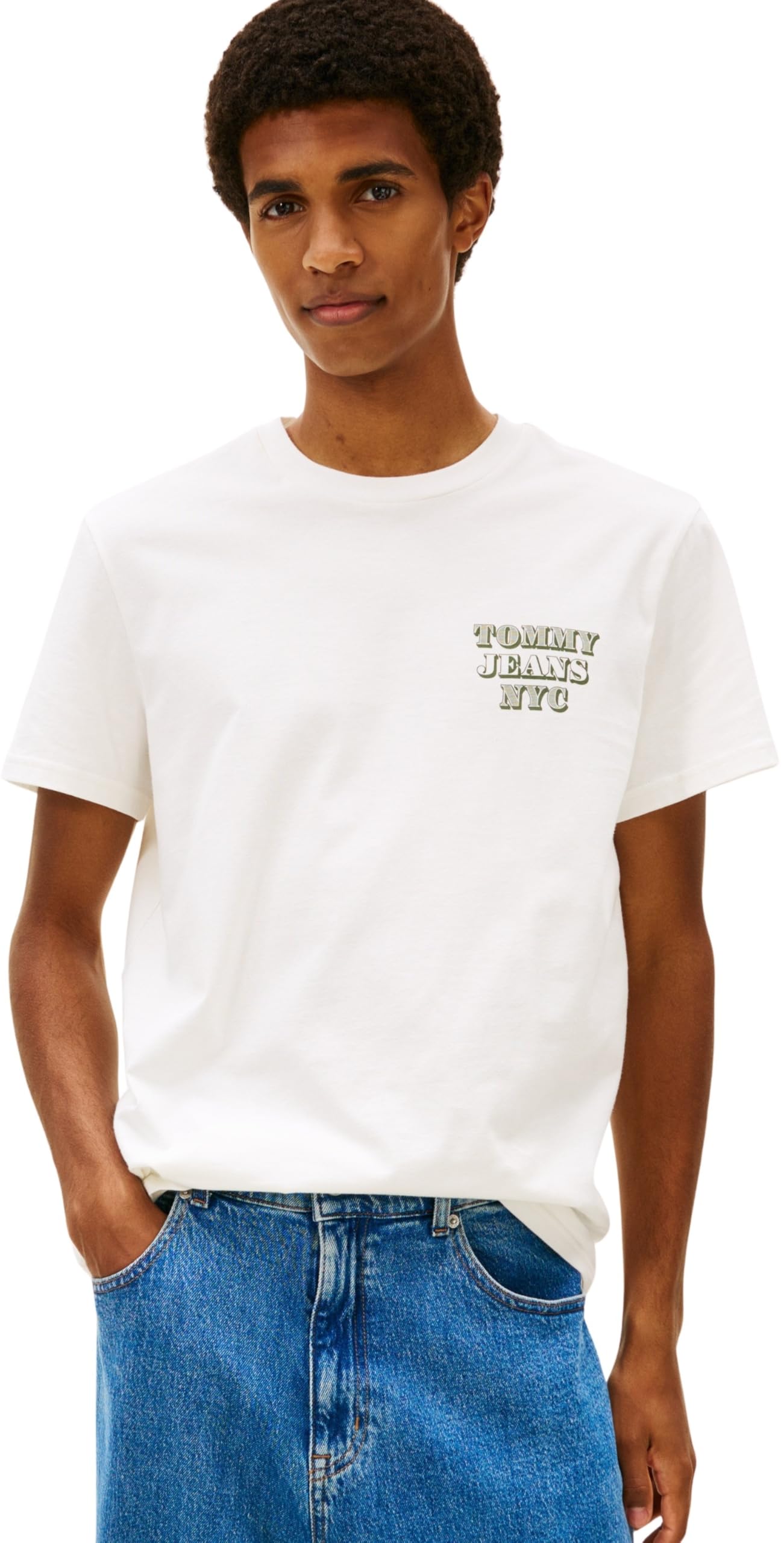Tommy Jeans TJM SLIM ENTRY BILLS SS TEE T-shirt Erkek