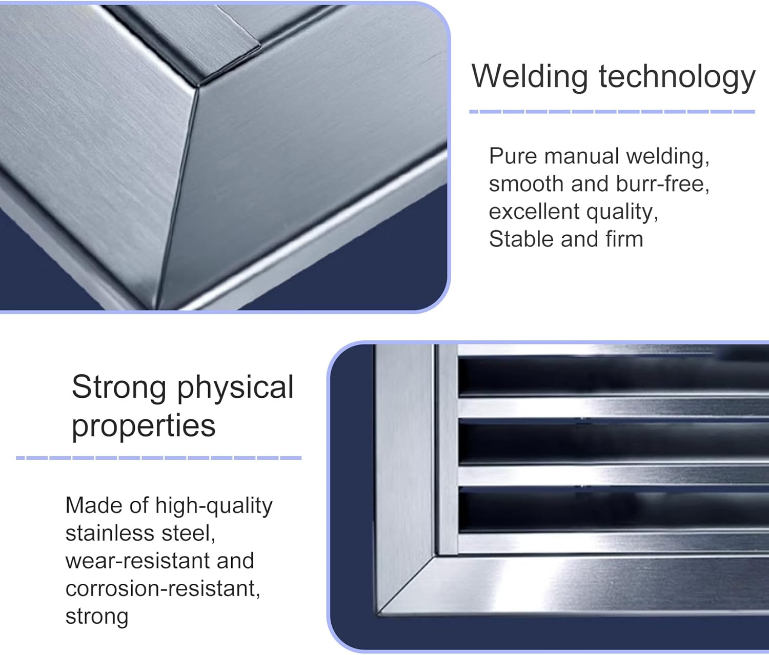 Stainless Steel Hidden Attic Access Panel Heavy Duty HVAC Plumbing Access Panel Flush-Mount Wall & Ceiling Access Door for Cables Wiring(60x60cm/24x24in)