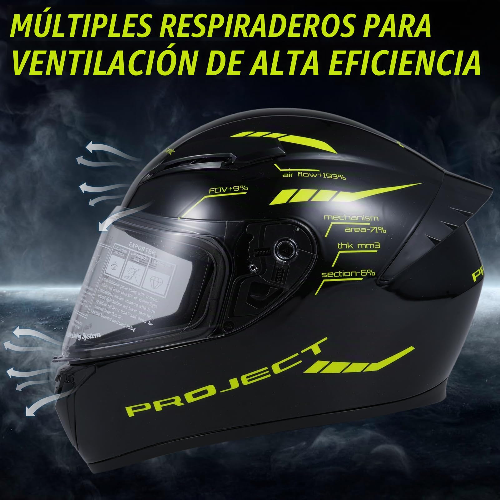 Casco de Motocicleta Casco de Moto Integral Disponible en Cuatro Estaciones