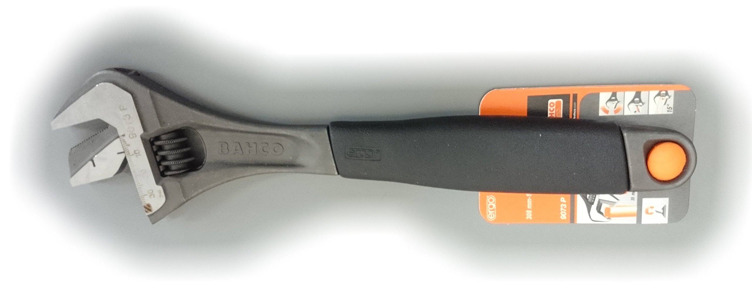 Bahco 9073P Black  Adjustable Wrench Reversible Jaw 300mm
