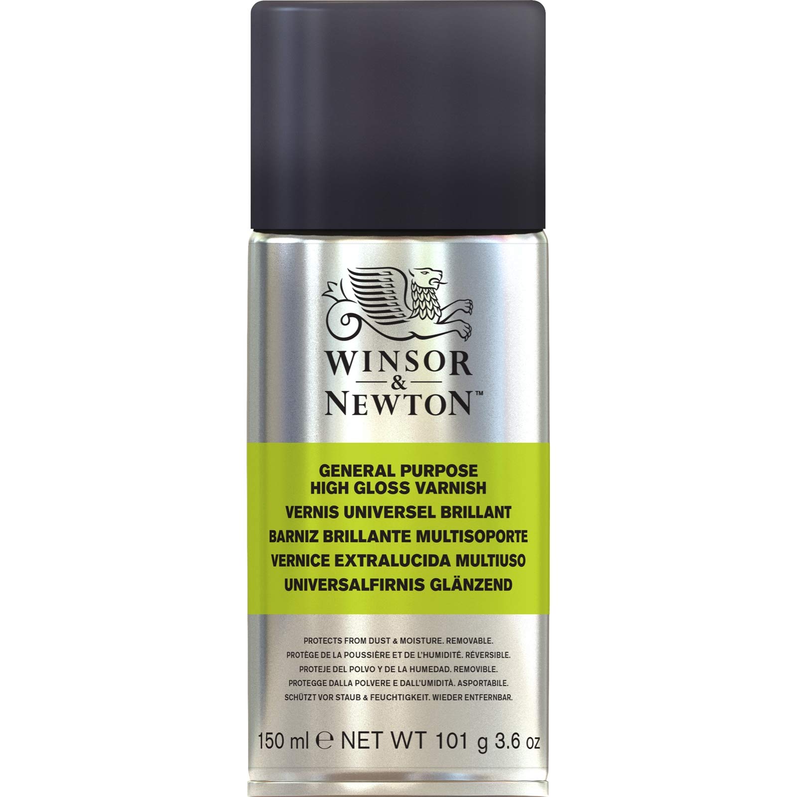 Winsor & Newton All Purpose Gloss Aerosol Varnish - Protective Spray for Artwork - Dries on Paper, Wood, Metal