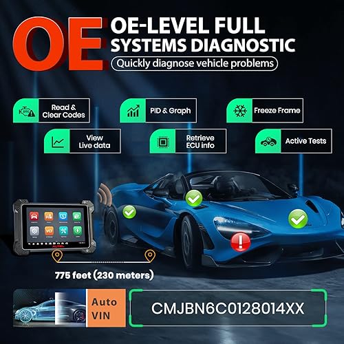 Miniatura 8 de Autel MaxiCOM MK908 II Scanner: 2025 Up of MS906 PRO MS906MAX MP900BT MS906BT MK908, 38+ Services as Elite 2 PRO MK908P II MS908S Pro II, 3K+