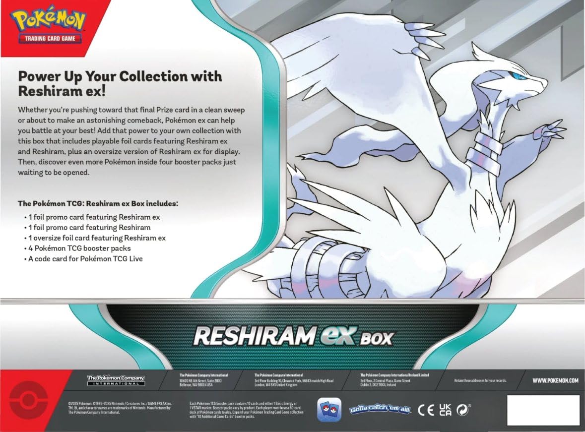 Amazon.co.jp: ポケモンTCG:レシラムex BOX 4パック プロモ : ホビー