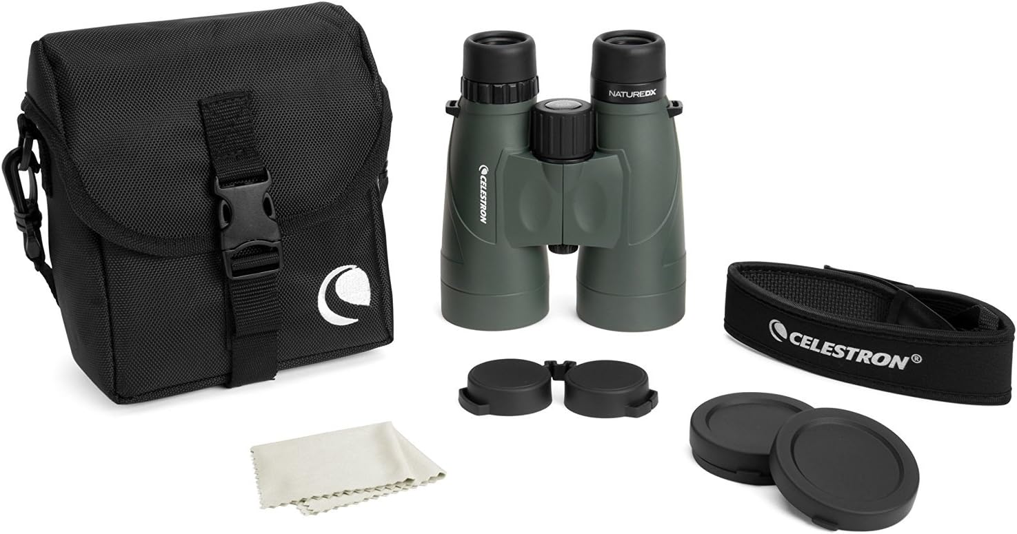 Celestron – Nature DX 10x56 Binoculars – Outdoor and Birding Binocular – Fully Multi-Coated with BaK-4 Prisms – Rubber Armored – Fog & Waterproof Binoculars – Top Pick Optics