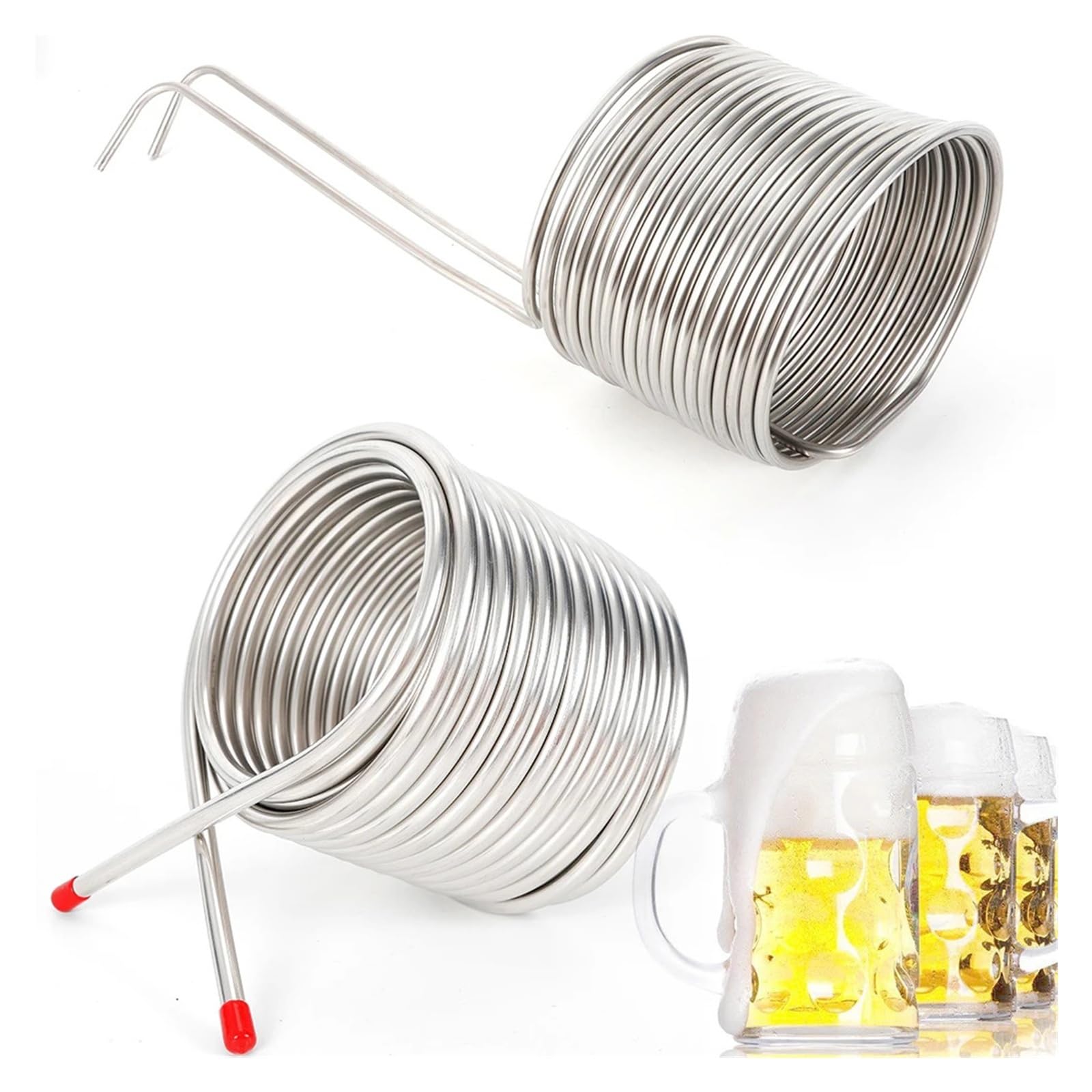 Enfriador de Mosto de Cerveza de Acero Inoxidable 304: serpentín de enfriamiento de Cerveza de enfriamiento eficiente Uso Multifuncional