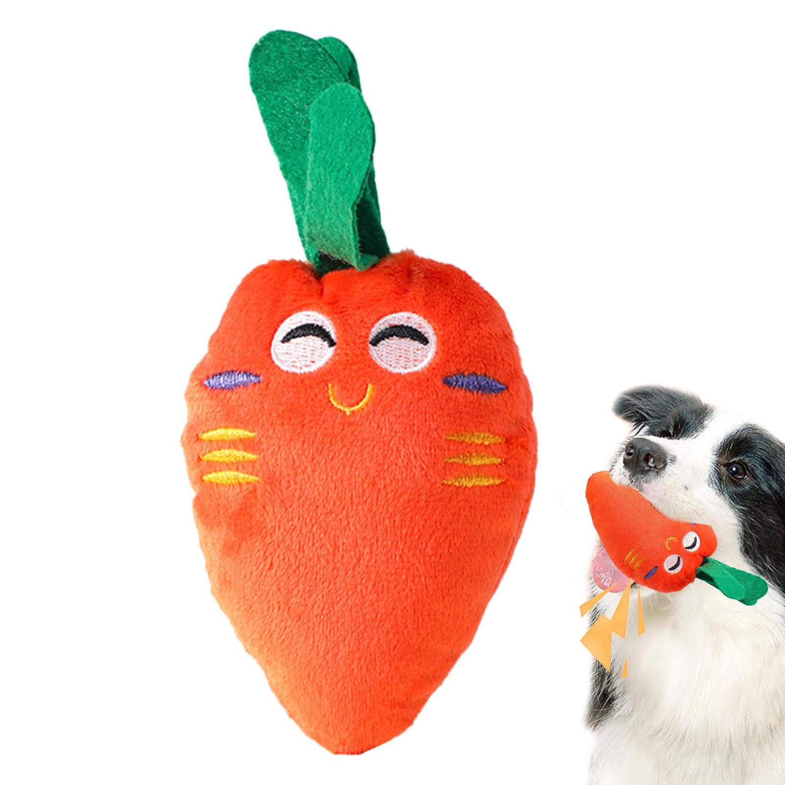 野菜型犬用おもちゃ Amazon.co.jp: きしむおもちゃ - 野菜ぬいぐるみ子犬のおもちゃ