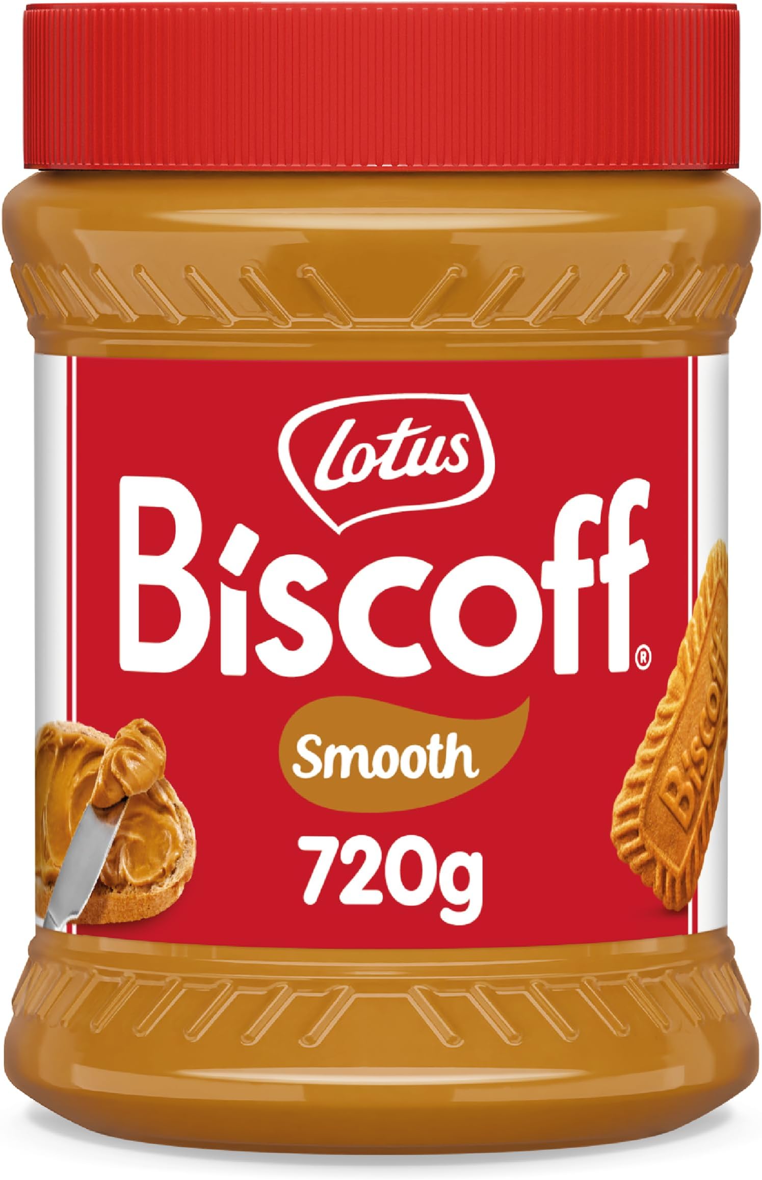 Sweet spread - Smooth - Caramelised biscuit flavour - Vegan - Nut free - No colours or added flavours - Plastic Jar - 720g