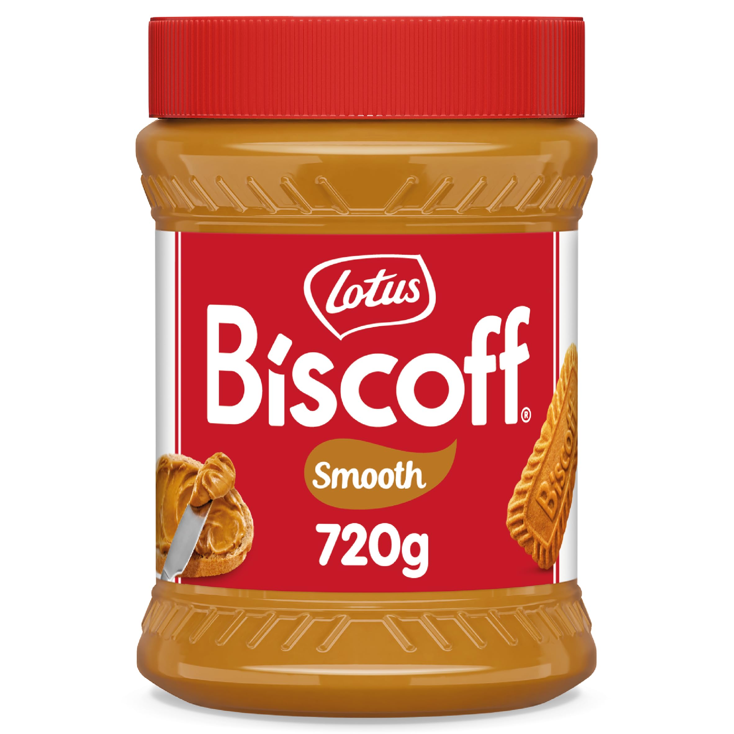 Biscoff - Sweet spread - Smooth - Caramelised biscuit flavour - Vegan - Nut free - No colours or added flavours - Plastic Jar - 720g